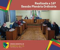 16ª Sessão plenária reuniu todos os parlamentares