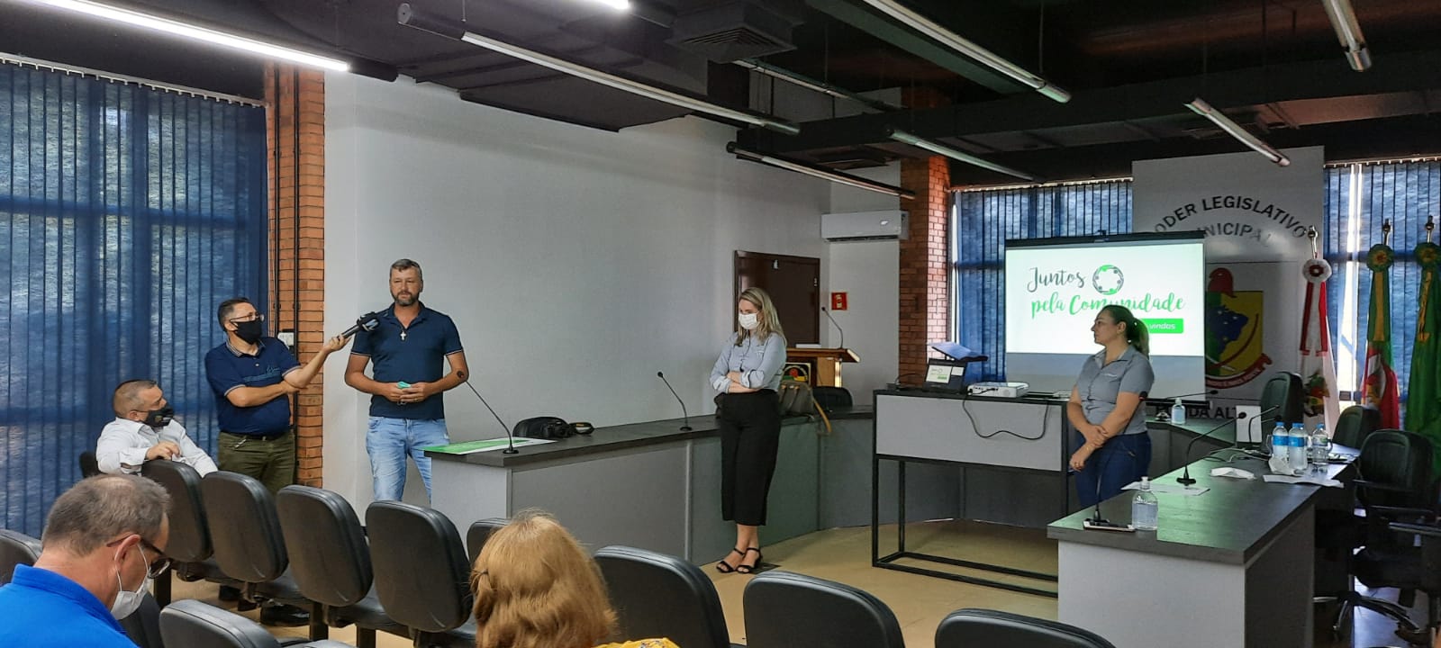 Presidente do Legislativo participou de evento da SICREDI   