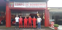 Professor Juliano visitou sede dos Bombeiros Voluntários de Marau   