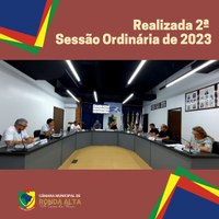 Realizada 2ª Sessão Ordinária de 2023