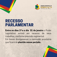 RECESSO PARLAMENTAR 